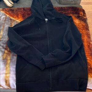 Victoria's Secret Black Zip-Up Sweater